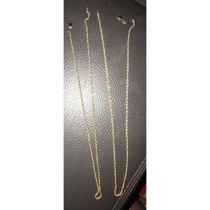 2 14k gold chains